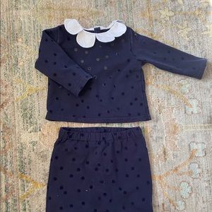 Jacadi 12M French Terry Posh Sweatsuit